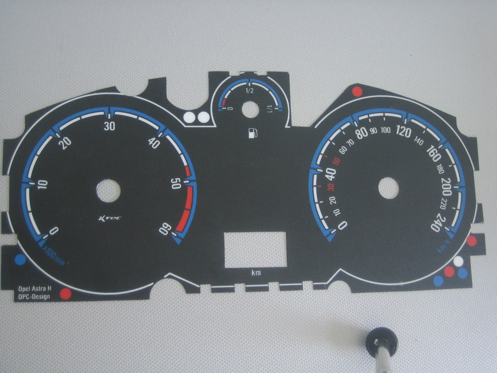 Opel astra h diesel opc   -  Tachoscheiben Tachoscheibe Opel Astra H / Zafira B OPC-Design
