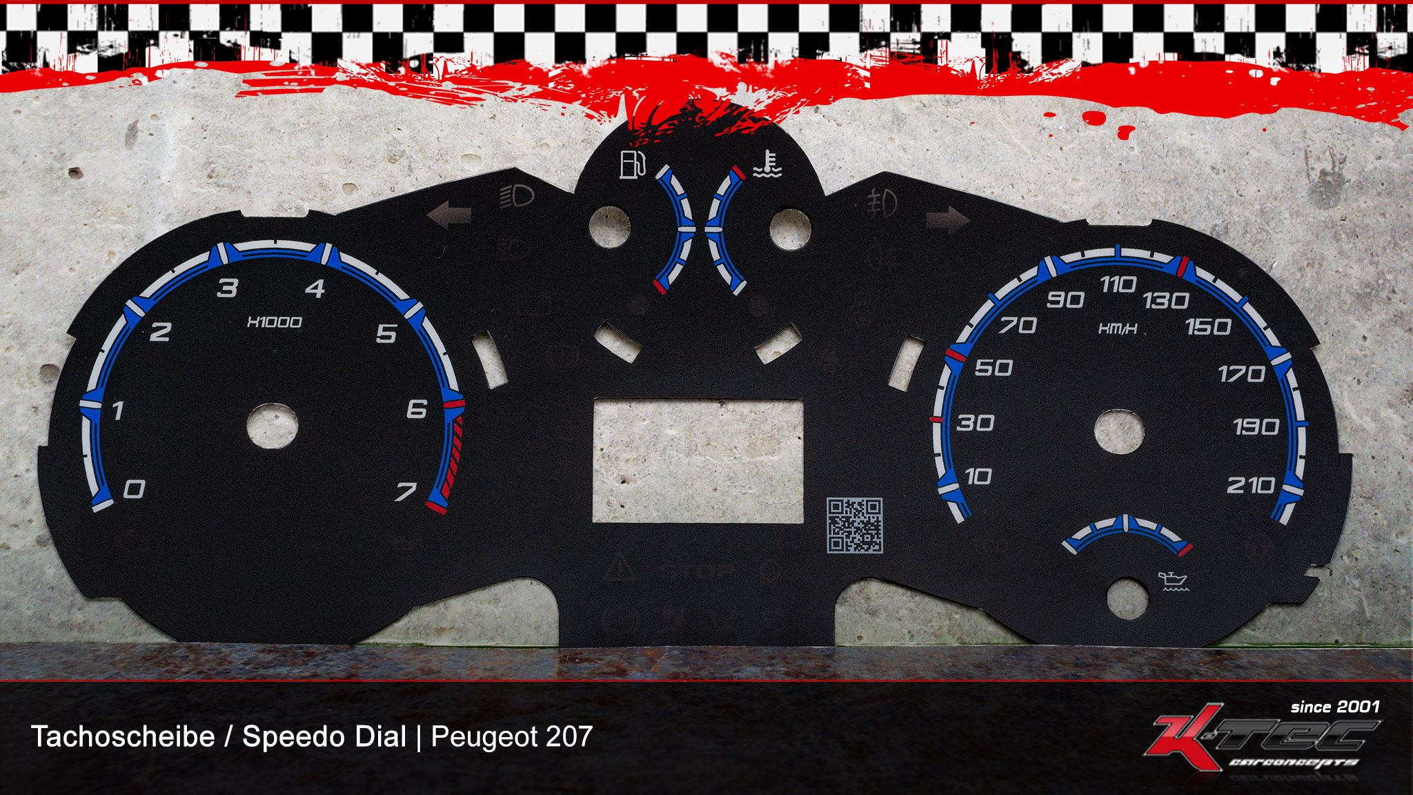 Peugeot 207 tachoscheibe   -  (Peugeot)