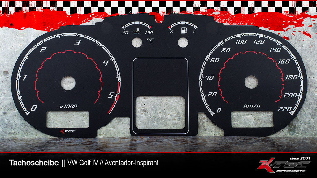 Vw golf 4 IV Tachoscheibe aventador-inspirant   -  (Vw)
