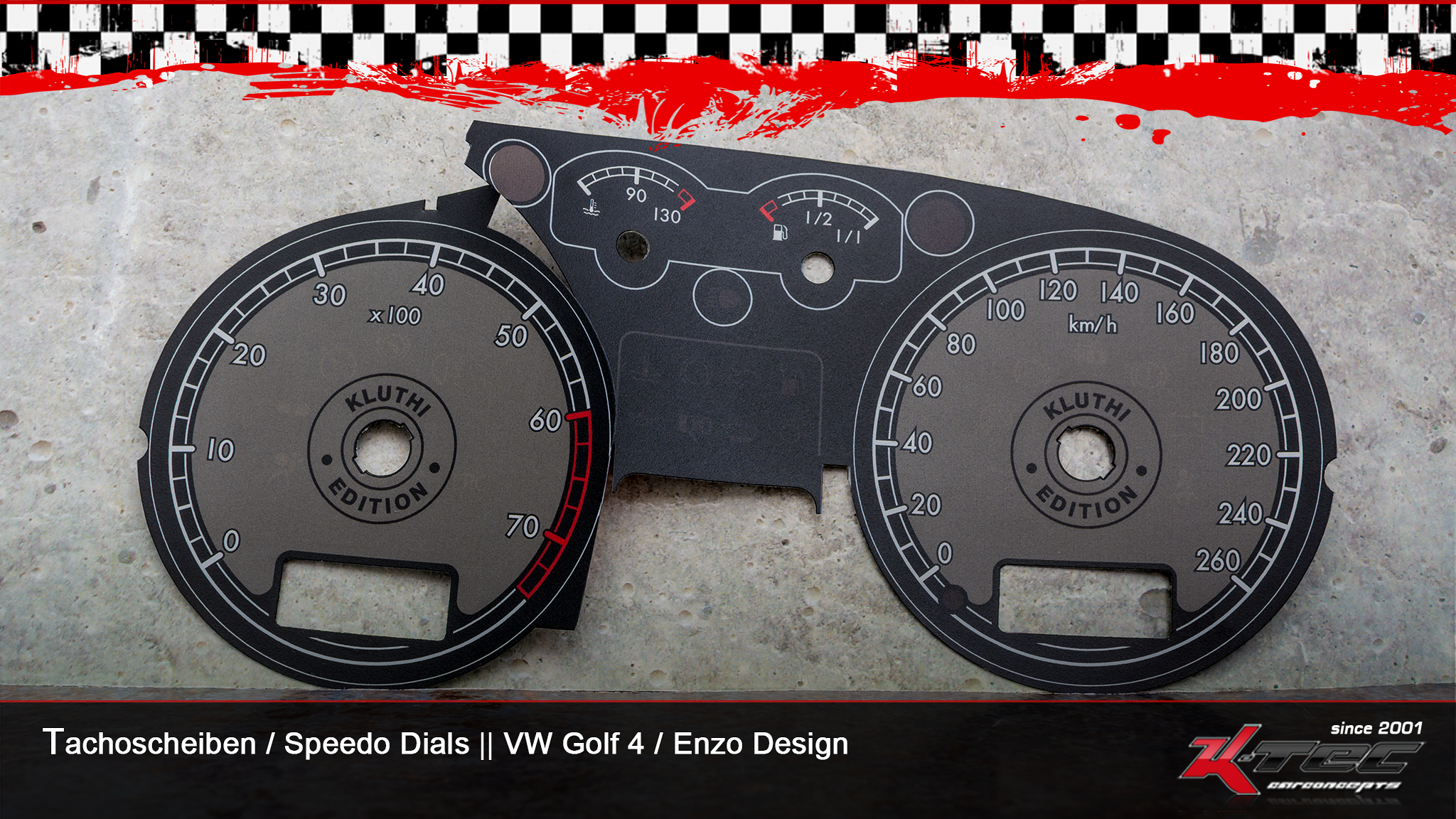 Vw golf 4 iv enzo-design tachoscheiben   -  (Vw)