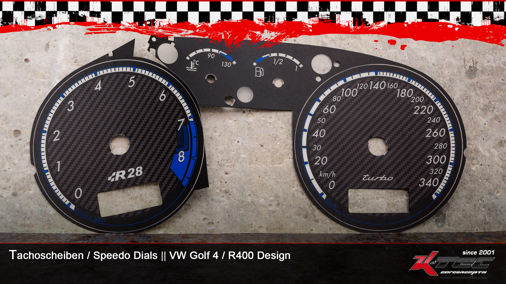 Vw golf 4 iv r28 r400 design tachoscheiben   -  (Vw)