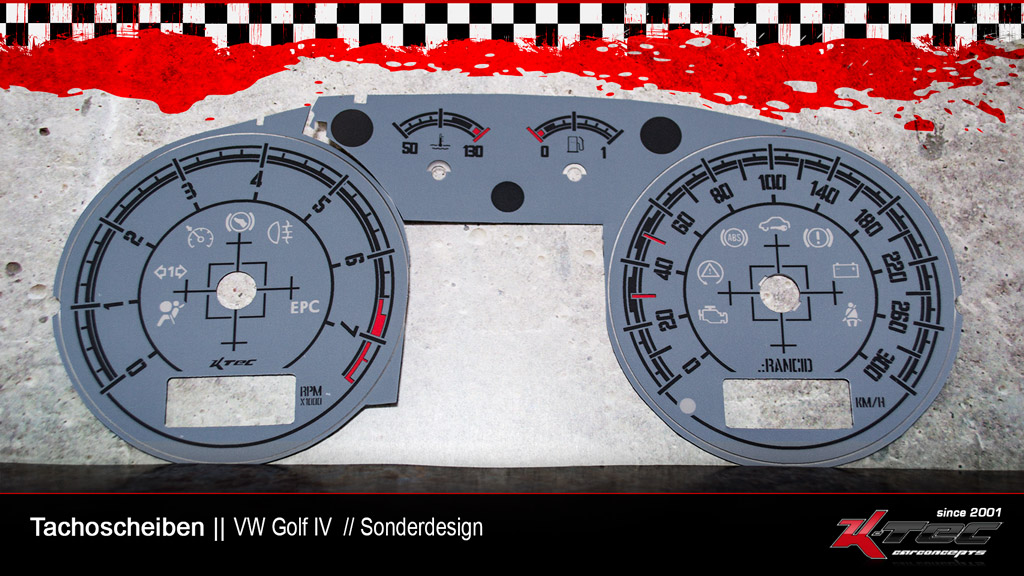 Vw golf 4 iv r32 tachoscheiben rancid   -  (Vw)