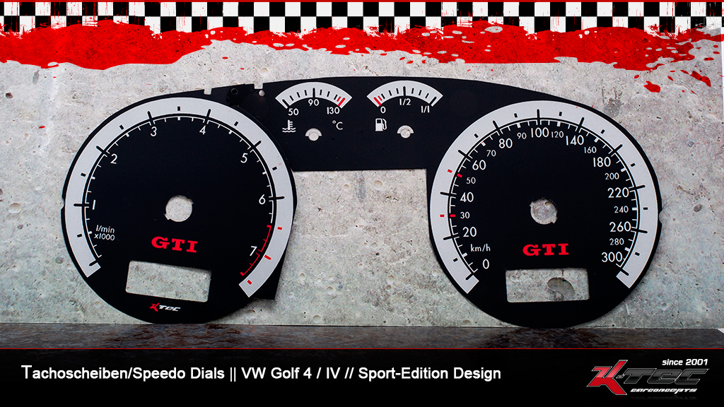 Vw golf 4 iv se 300 tachoscheiben speedo dials   -  (Vw)
