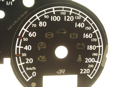 Vw golf 4rs2   -  Tachoscheiben