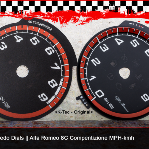 tachoscheiben Tachoscheiben Alfa Romeo 8C Competizione im Vergleich