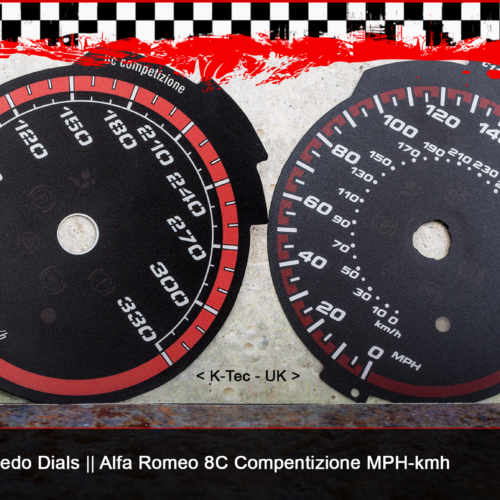 tachoscheiben Tachoscheiben Alfa Romeo 8C Competizione im Vergleich